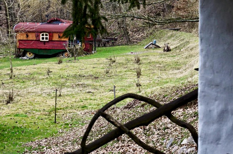 Caravans (Bodolyabér, Southern Transdanubia, Hungary)