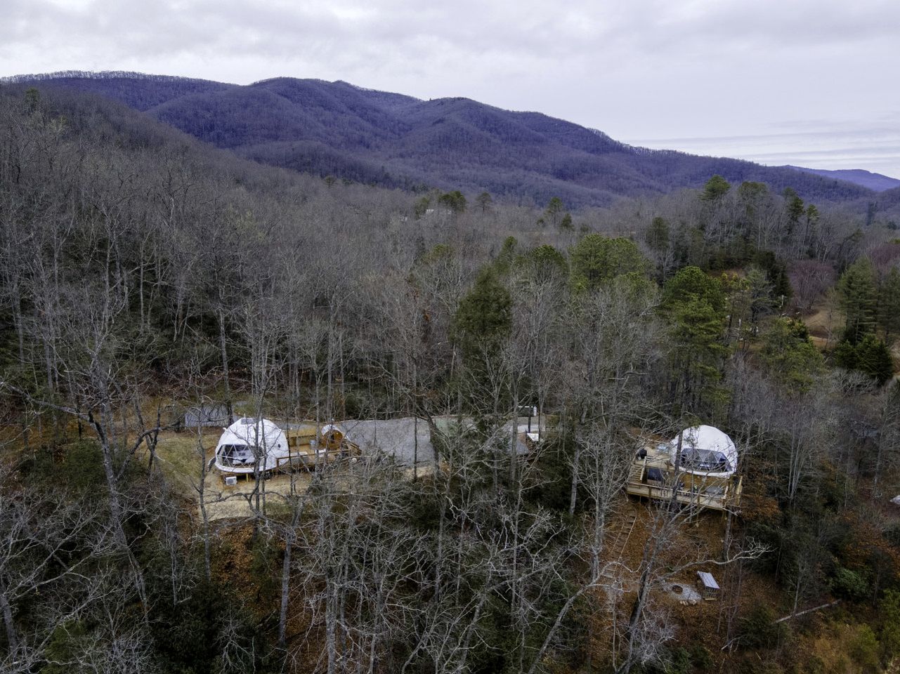Luxury Wellness Dome with Private Sauna, Hot Tub & Cold Plunge Near Pisgah National Forest | Balsam Grove, North Carolina