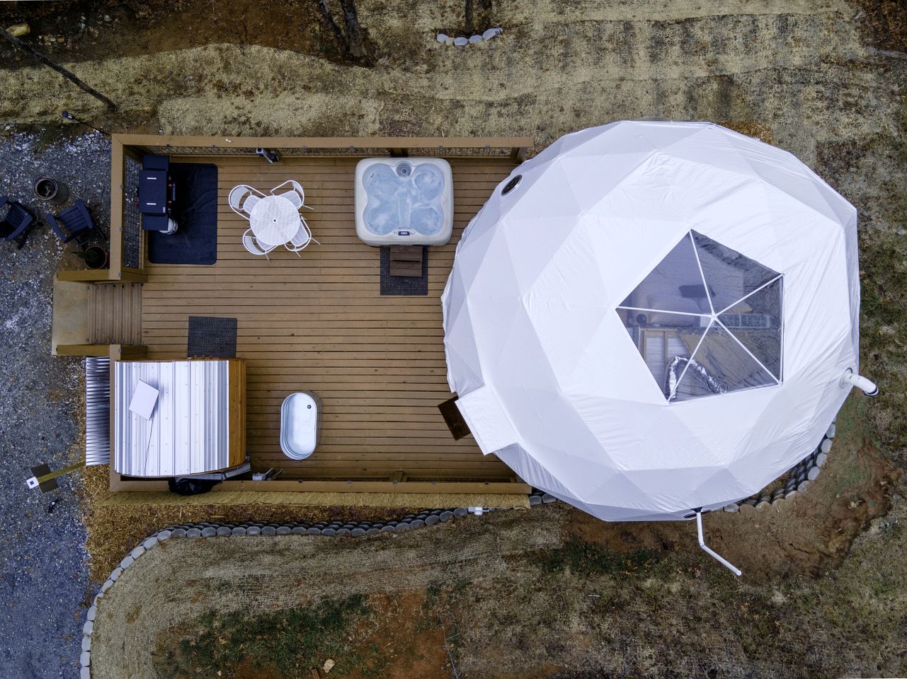 Luxury Wellness Dome with Private Sauna, Hot Tub & Cold Plunge Near Pisgah National Forest | Balsam Grove, North Carolina