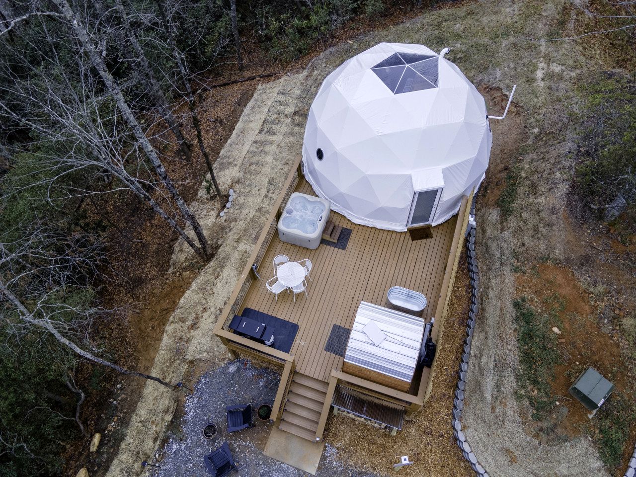 Luxury Wellness Dome with Private Sauna, Hot Tub & Cold Plunge Near Pisgah National Forest | Balsam Grove, North Carolina