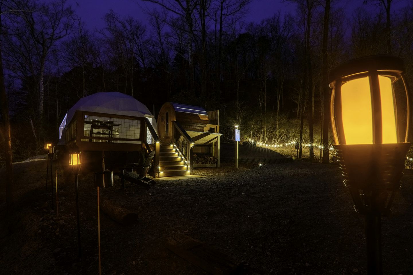 Luxury Wellness Dome with Private Sauna, Hot Tub & Cold Plunge Near Pisgah National Forest | Balsam Grove, North Carolina
