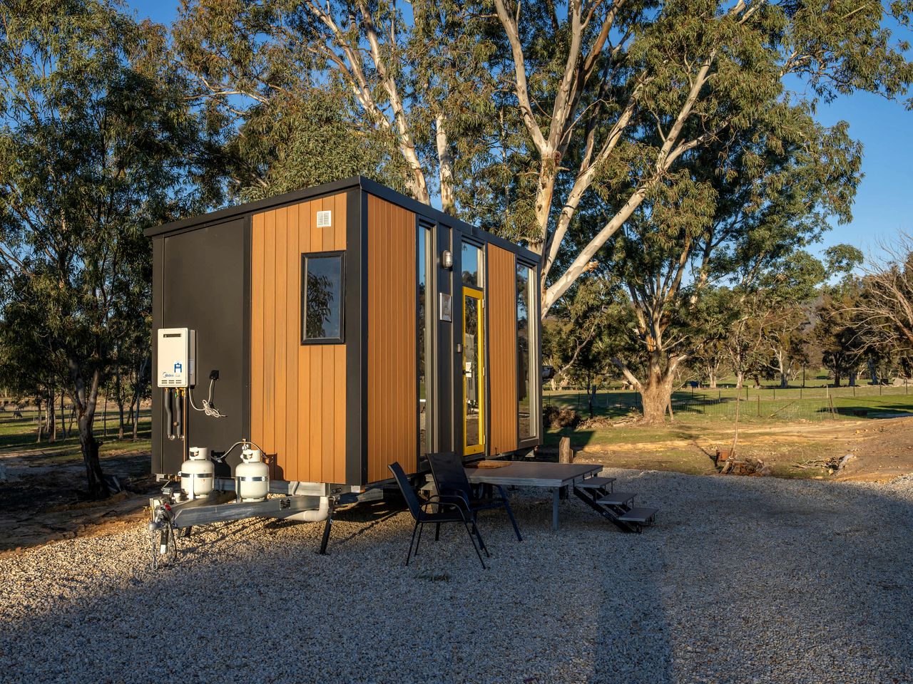 Peaceful Farm Stay Tiny House with Vineyard Views near Avoca, Warrenmang Victoria