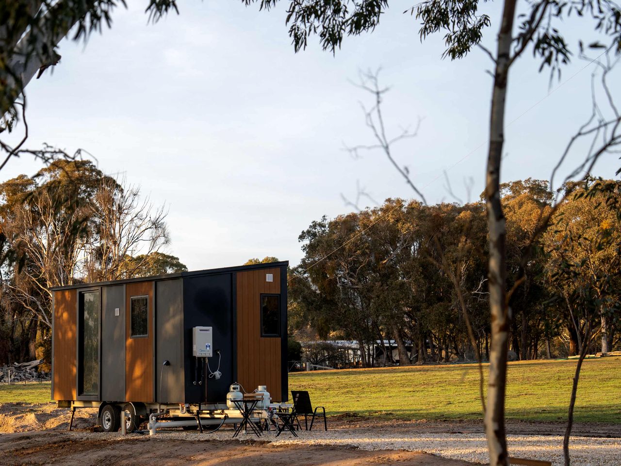 Peaceful Farm Stay Tiny House with Vineyard Views near Avoca, Warrenmang Victoria