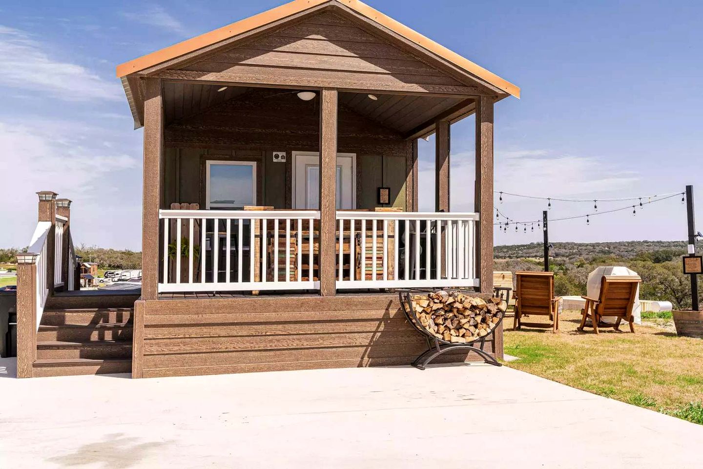 Upscale Tiny Home Retreat with Resort Amenities Near Downtown Fredericksburg, Texas