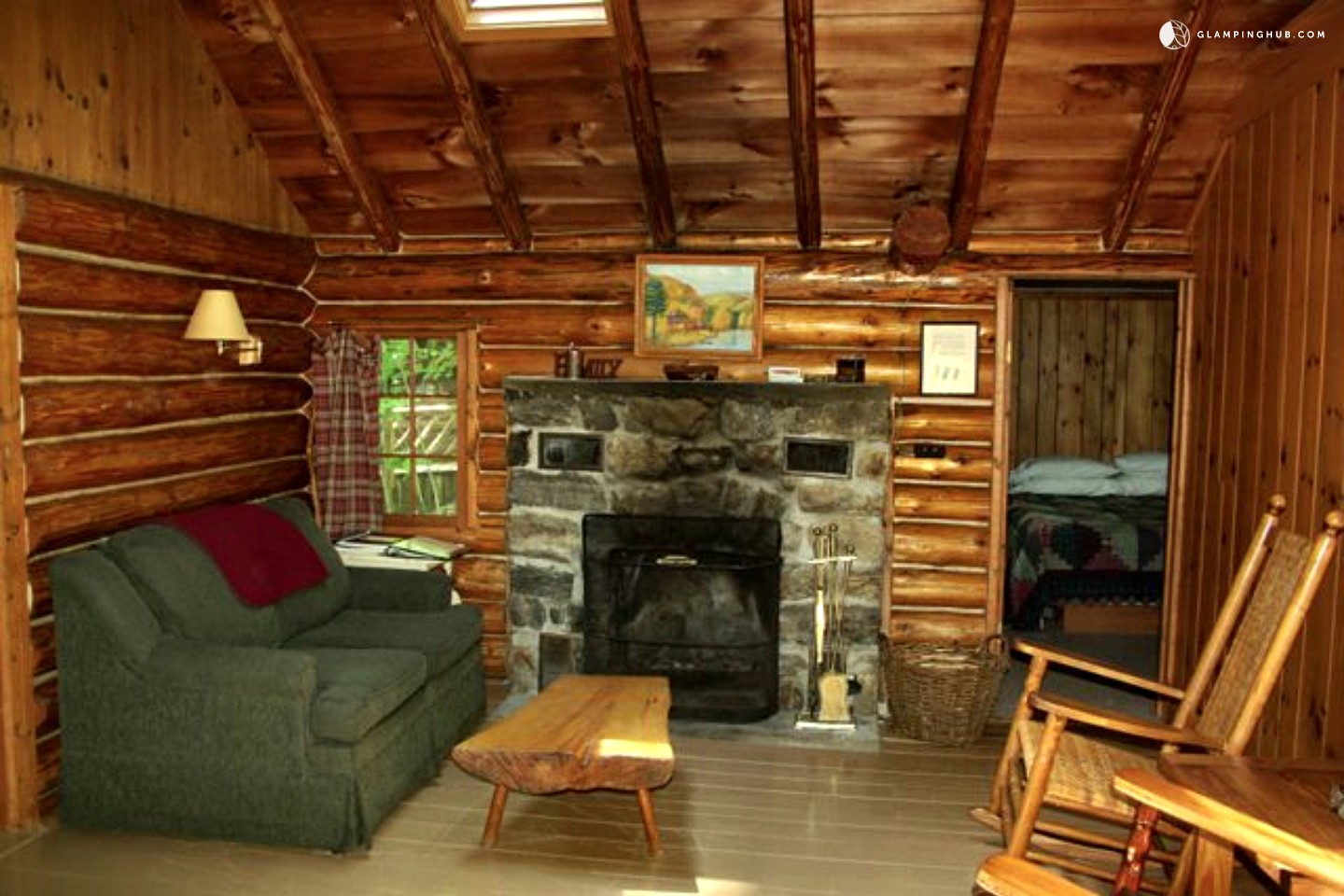 Log Cabin Rental near Saratoga