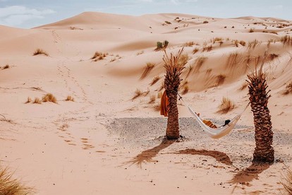 Moroccan Style Tents Surrounded by Sand Dunes in Beautiful African Desert - Photo 3