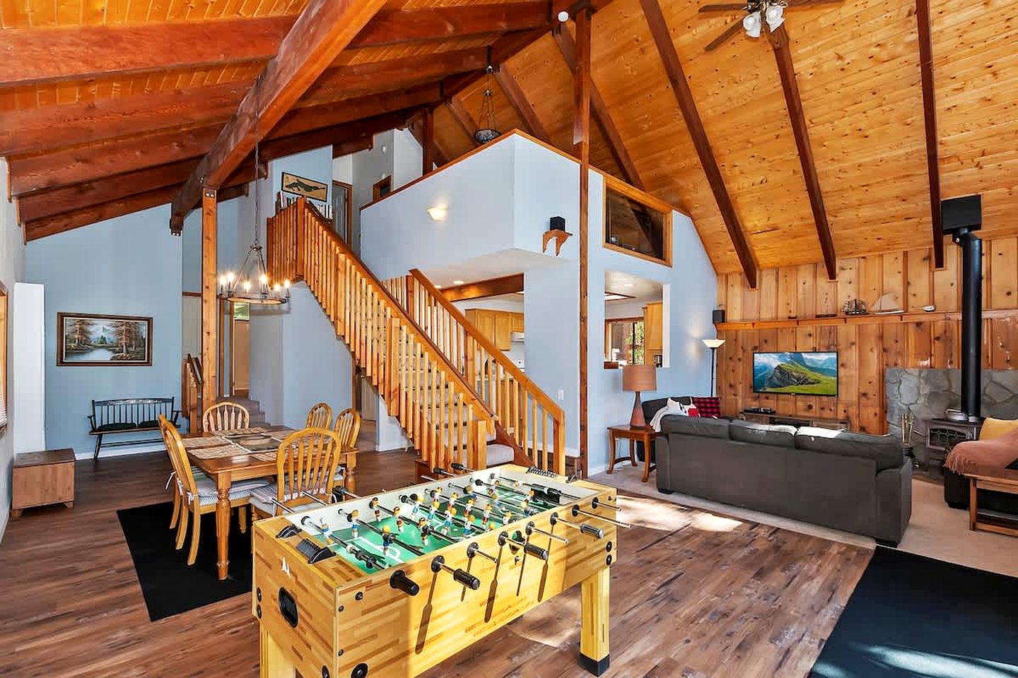 Mountain Cabin with Foosball Table and Outdoor Area in Big Bear Lake, California