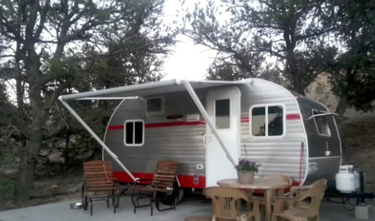 Retro camper rental: Colorado Springs unique accommodations