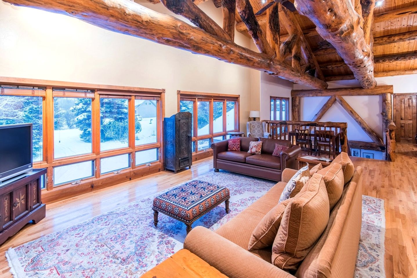 Secluded Mountain-View Retreat with Hot Tub and Fireplaces Near Scenic Trails in Driggs, Idaho