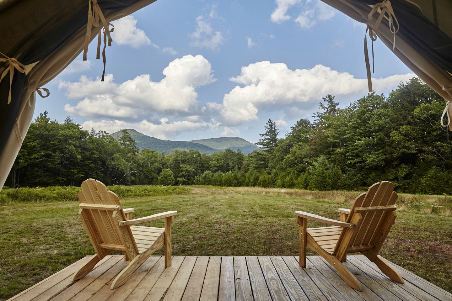 RU Tentrr Signature Site High Peak Meadows Camp NY, Tented Cabins