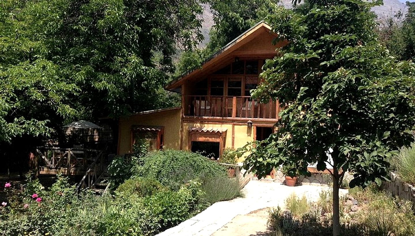 Mountain Villa with Wine Cellar in the Andes near Santiago, Chile