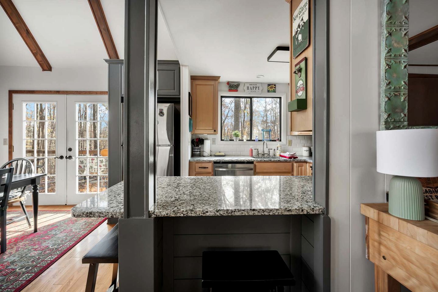 Beautiful A Frame Surrounded by Trees and Fire Pit Provided in Rock Gap, West Virginia