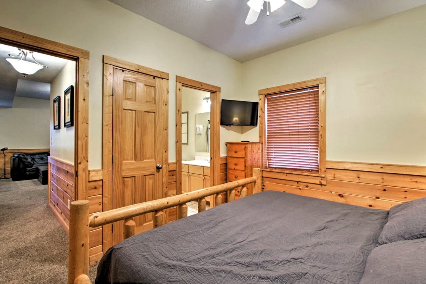 Dreamy Glamping Getaway in Pigeon Forge, at this Mountaintop Cabin Rental for 12