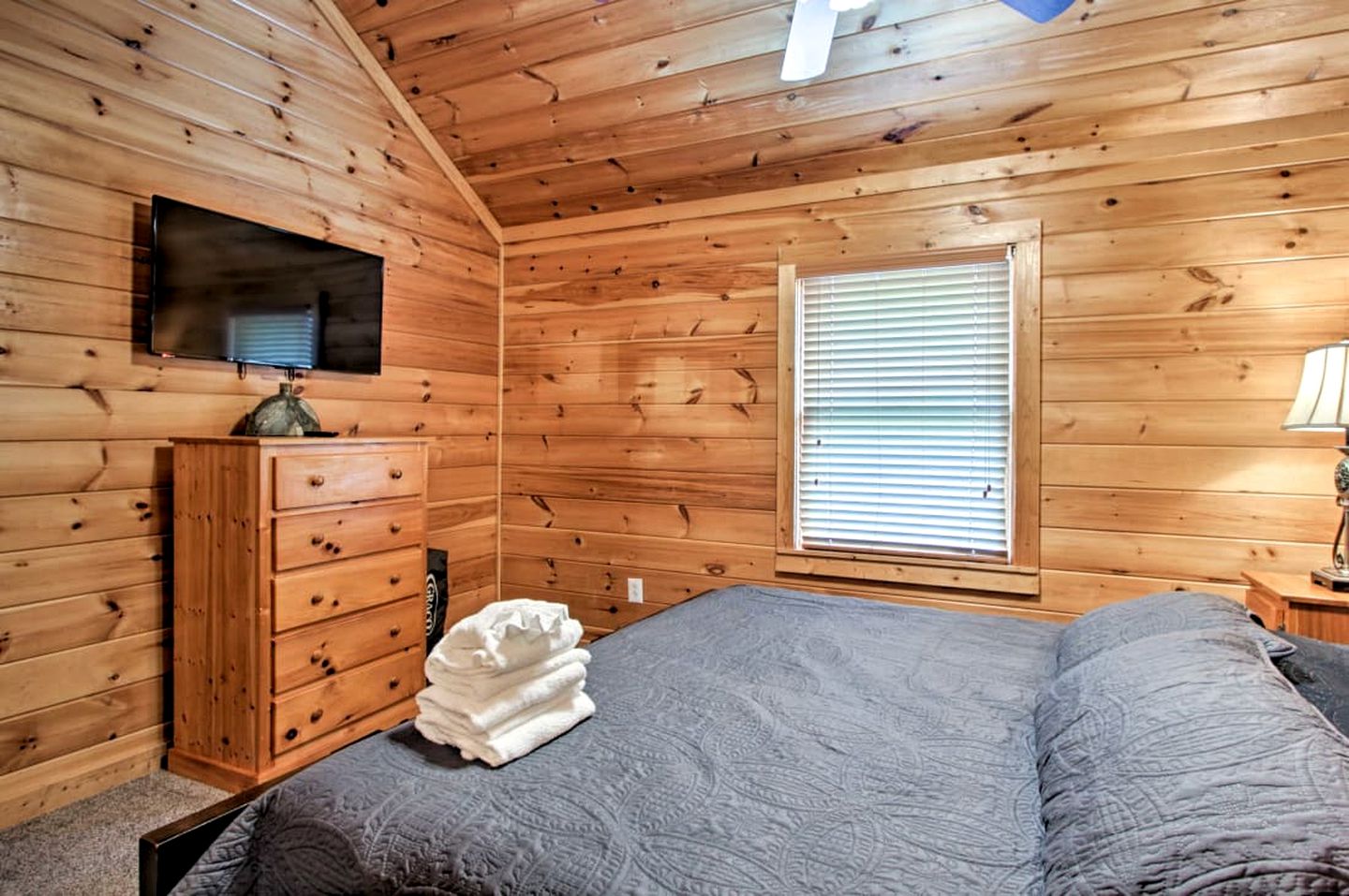 Dreamy Glamping Getaway in Pigeon Forge, at this Mountaintop Cabin Rental for 12