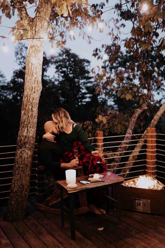 Mountaintop Tree House Retreat With Scenic Views Close to Chattanooga and Tennessee Valley, Georgia