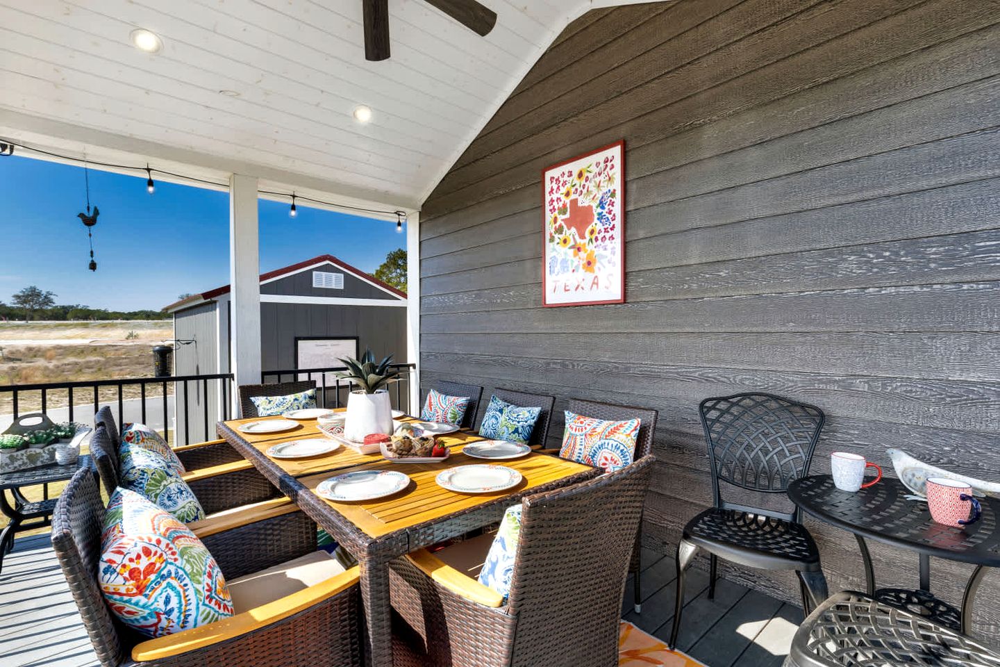 Stylish and Whimsical Tiny Home Retreat with Private Outdoor Oasis, Fire Pit, and Starry Hill Country Views Near Fredericksburg, TX