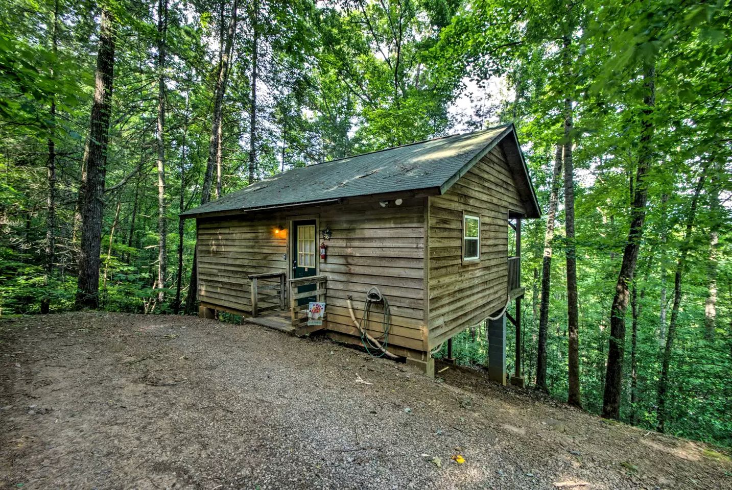 Tree Cabin with a Private Hot Tub near Nantahala National Forest in North Carolina