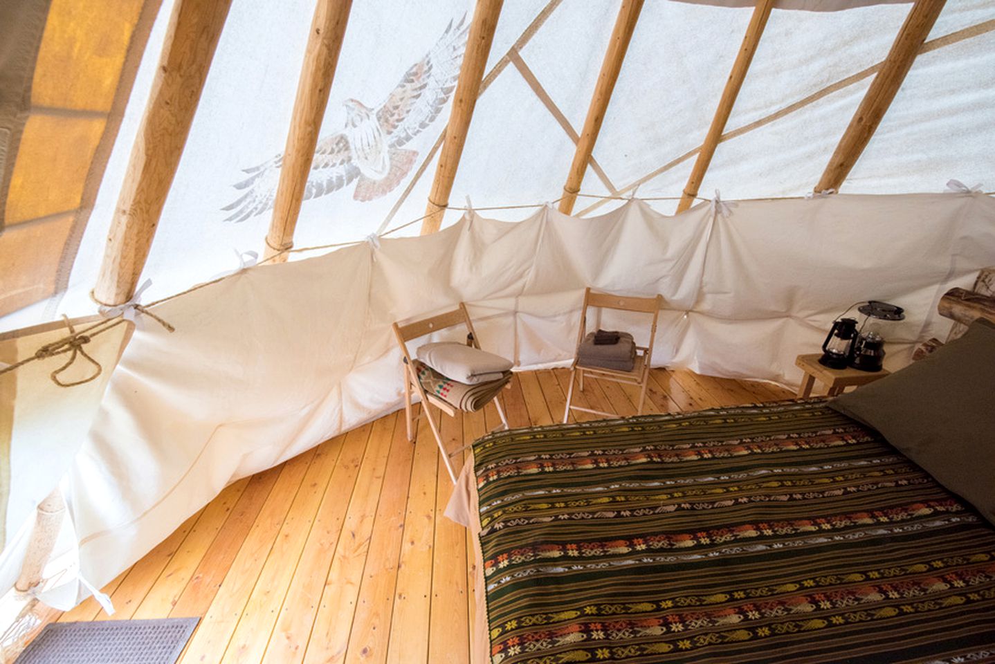 Traditional Native American Tipi in Scenic Canyon Country, Utah
