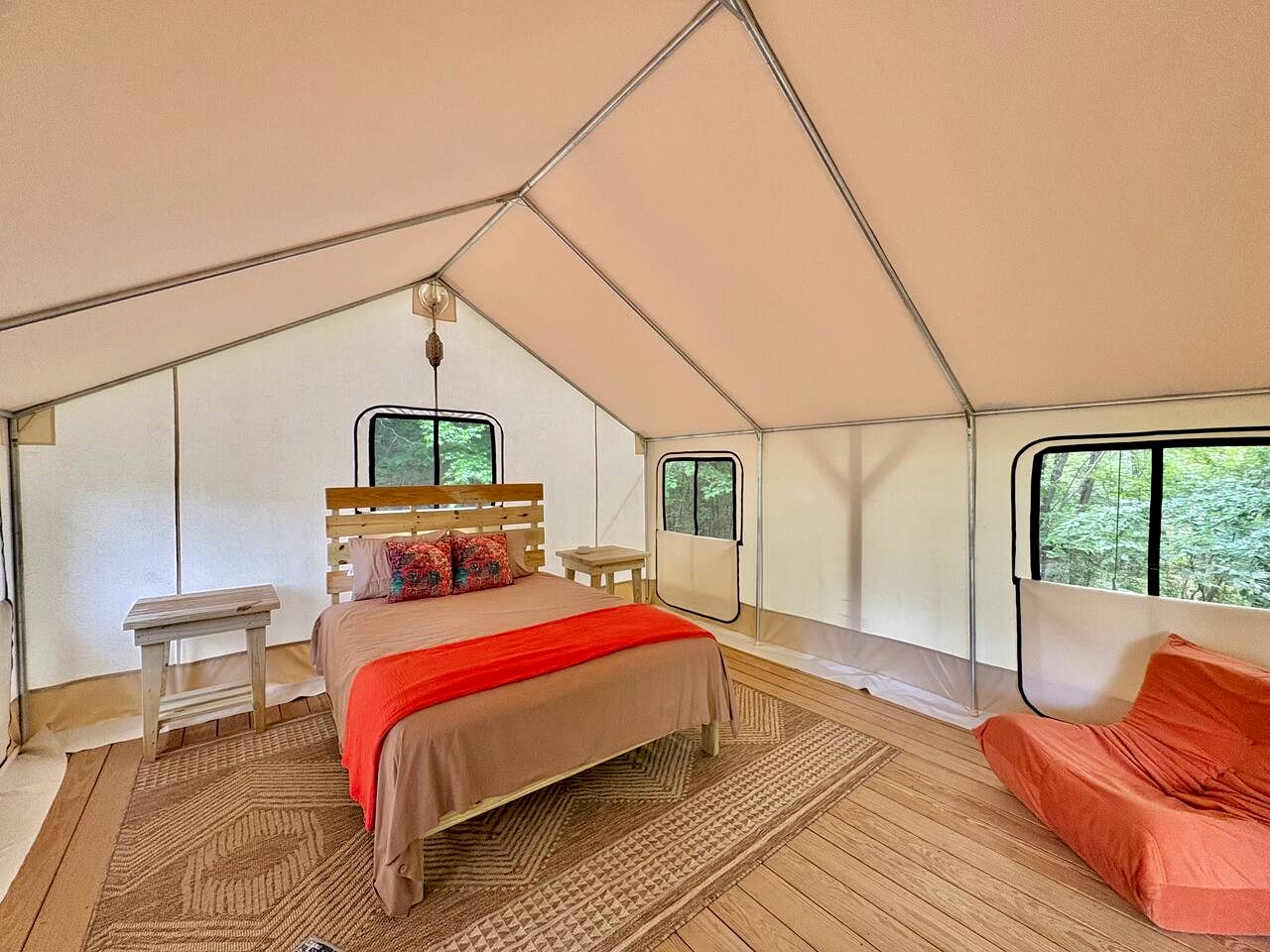 Cozy Glamping Tent with Farm Experience Near Kerr Lake, North Carolina