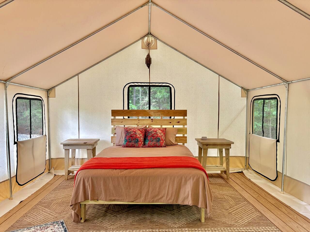 Cozy Glamping Tent with Farm Experience Near Kerr Lake, North Carolina