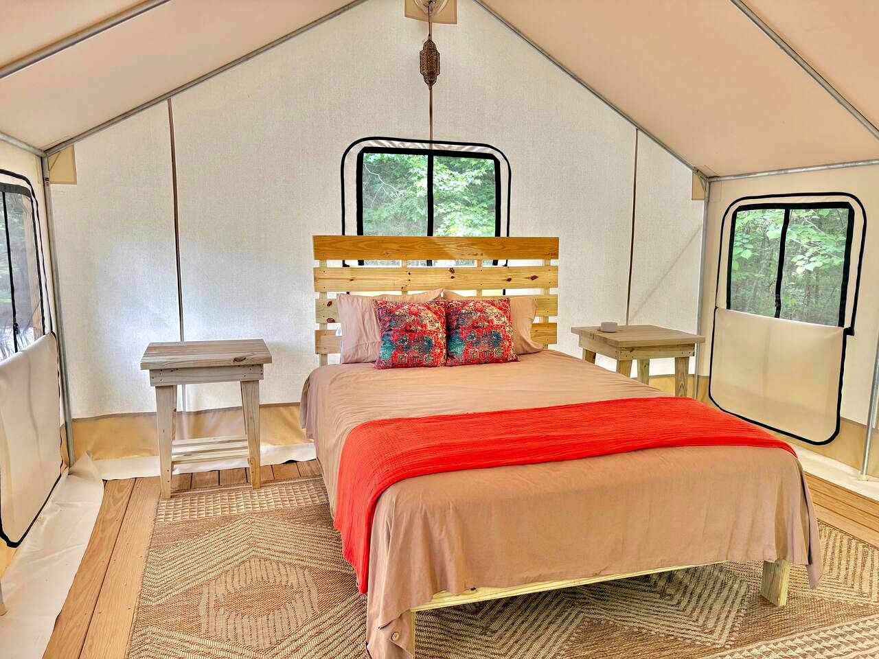 Cozy Glamping Tent with Farm Experience Near Kerr Lake, North Carolina