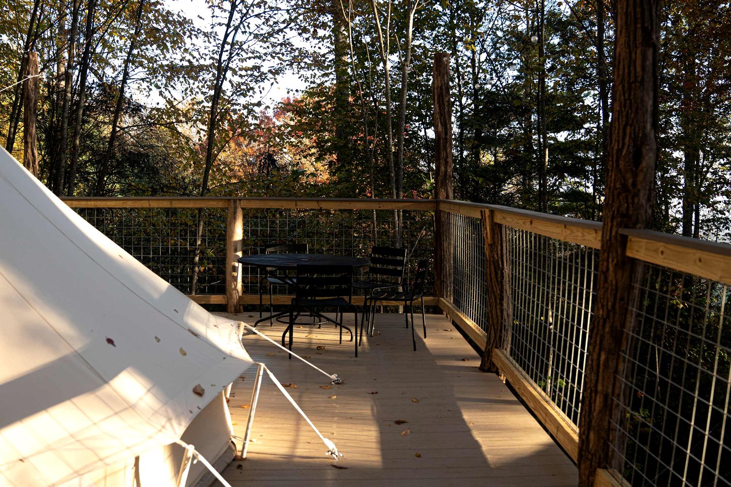 Nature Meets Luxury Glamping with Secluded Deck, Hot Tub, and Fire Pit in Waynesville, North Carolina