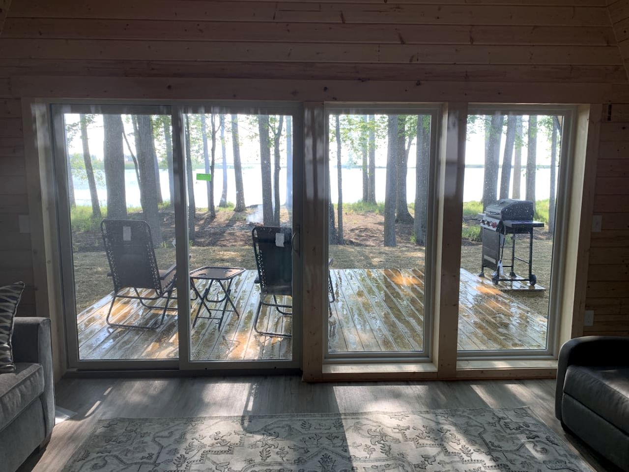 Lofted A-Frame Cabin with Direct Lake Access and Equipped Deck in Michigan