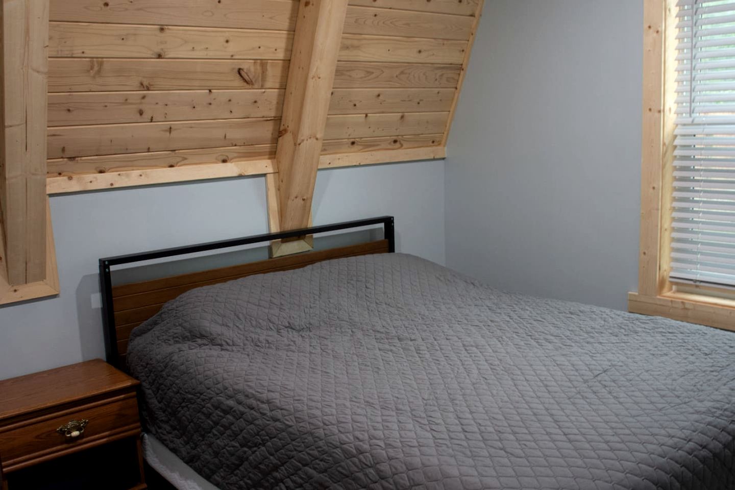 Lofted A-Frame Cabin with Direct Lake Access and Equipped Deck in Michigan