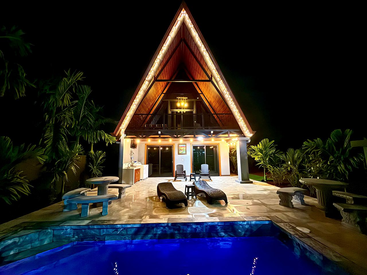 Secluded A-Frame Chalet with Private Pool and Volcano Views near La Fortuna, Costa Rica