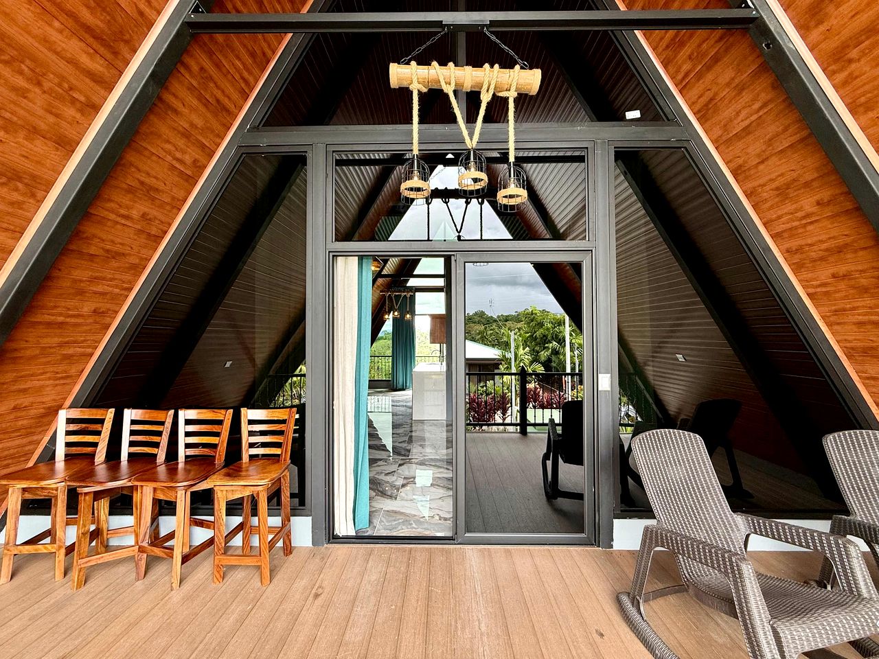 Secluded A-Frame Chalet with Private Pool and Volcano Views near La Fortuna, Costa Rica