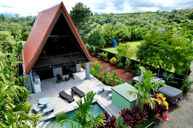 Luxurious A-Frame Chalet with Private Pool and Volcano Views near La Fortuna, Costa Rica