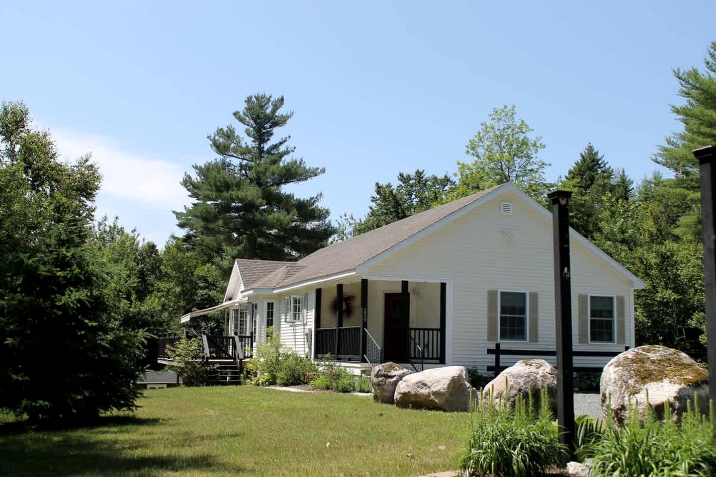Spacious Ranch-Style Retreat with Private Deck, Nestled in Nature Near Acadia, Hancock Maine
