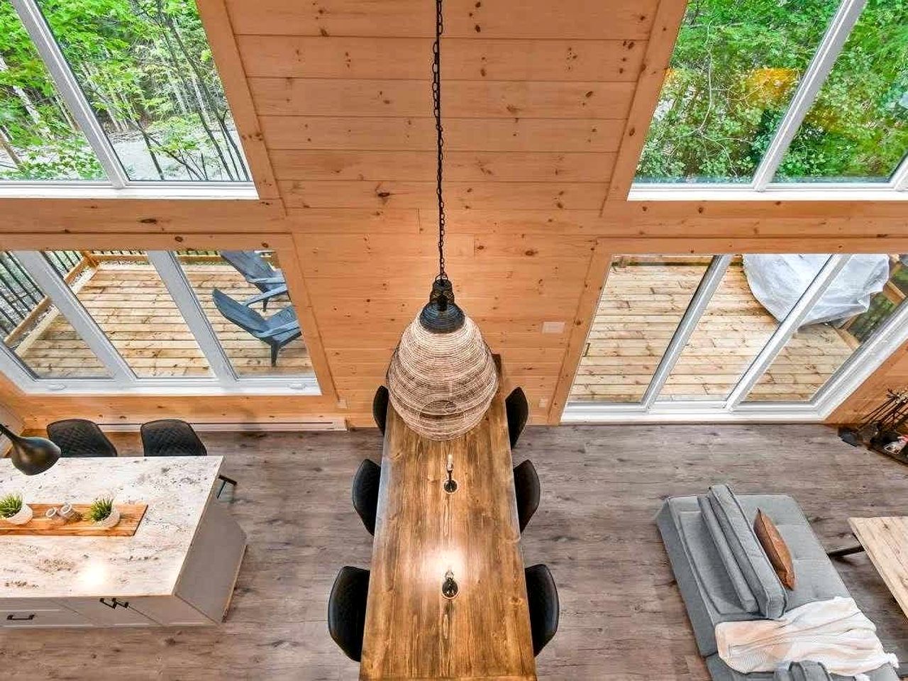 Secluded Forest Cottage with Screened Porch and Trail Access Near Lakes, St-Alphonse-Rodriguez Quebec