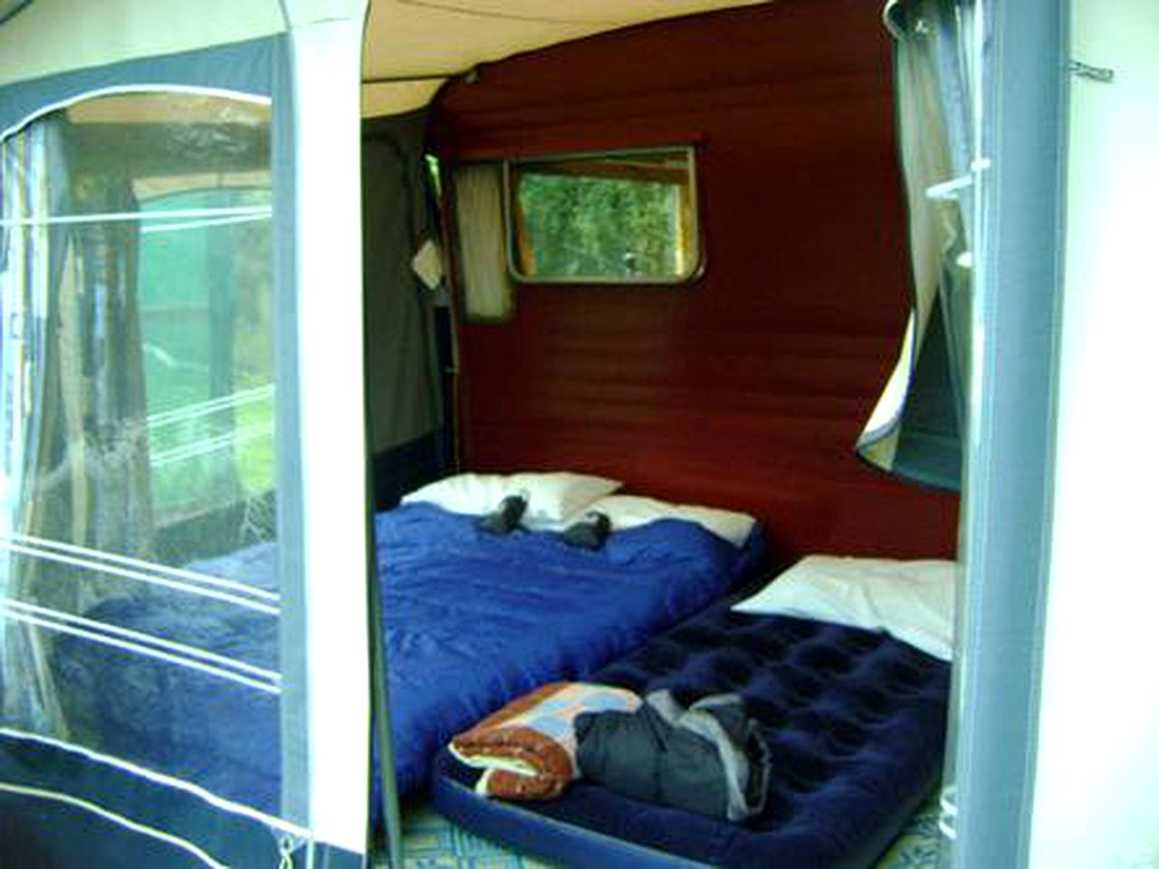 Retro Caravan with Deck by the Sea in Newhaven, New Zealand