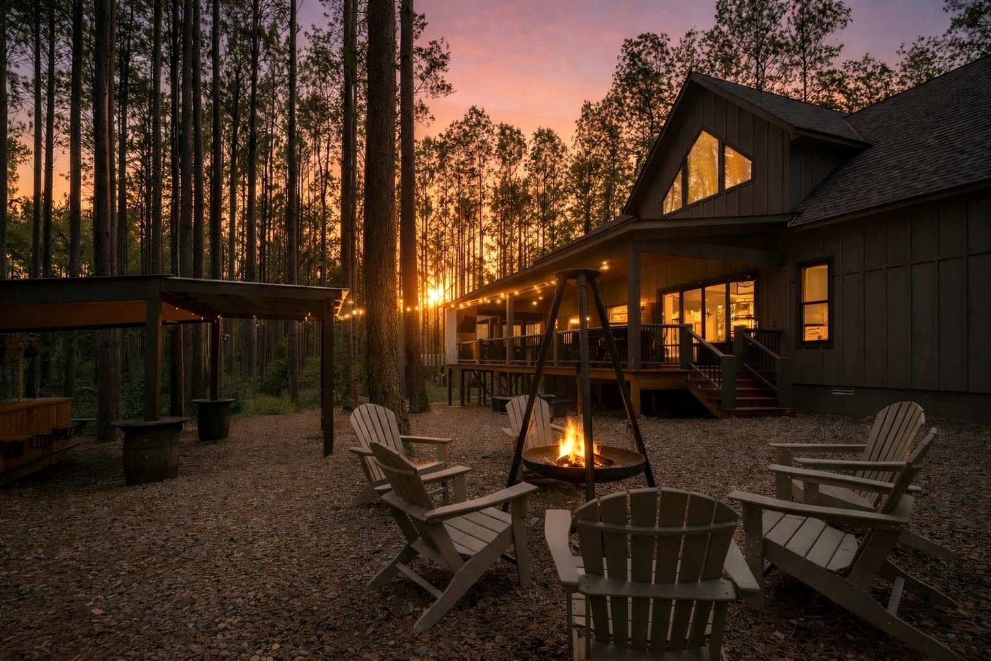 Luxury Forest Cabin with Hot Tub, Fire Pit & Game Room Near Broken Bow Lake, Broken Bow, Oklahoma