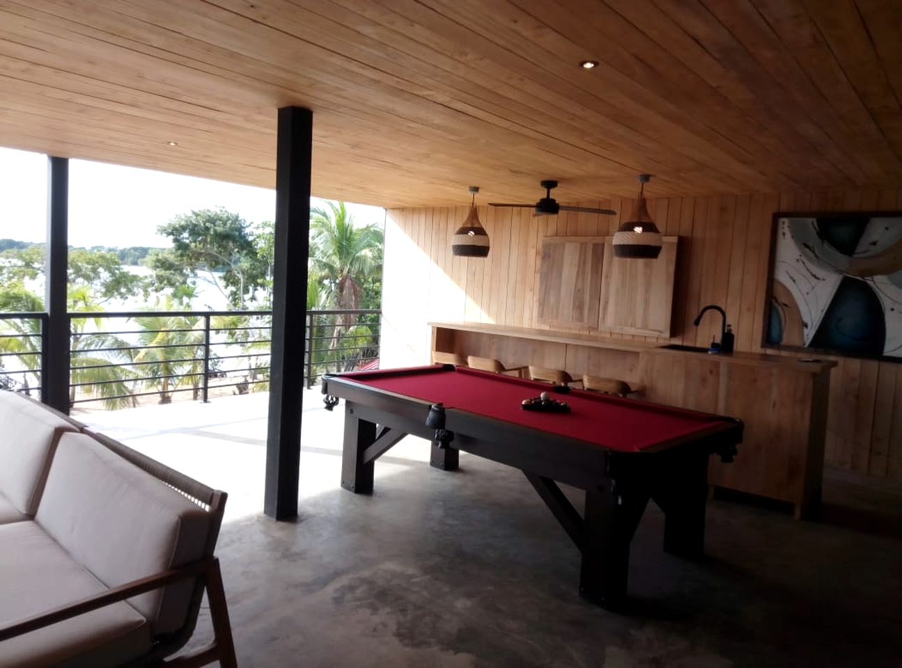 Spectacular Beachfront Villa with Outdoor Villa and Pool Table in Belize