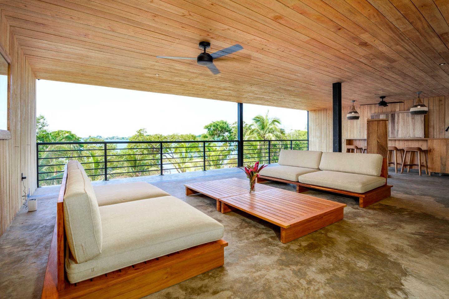 Spectacular Beachfront Villa with Outdoor Villa and Pool Table in Belize