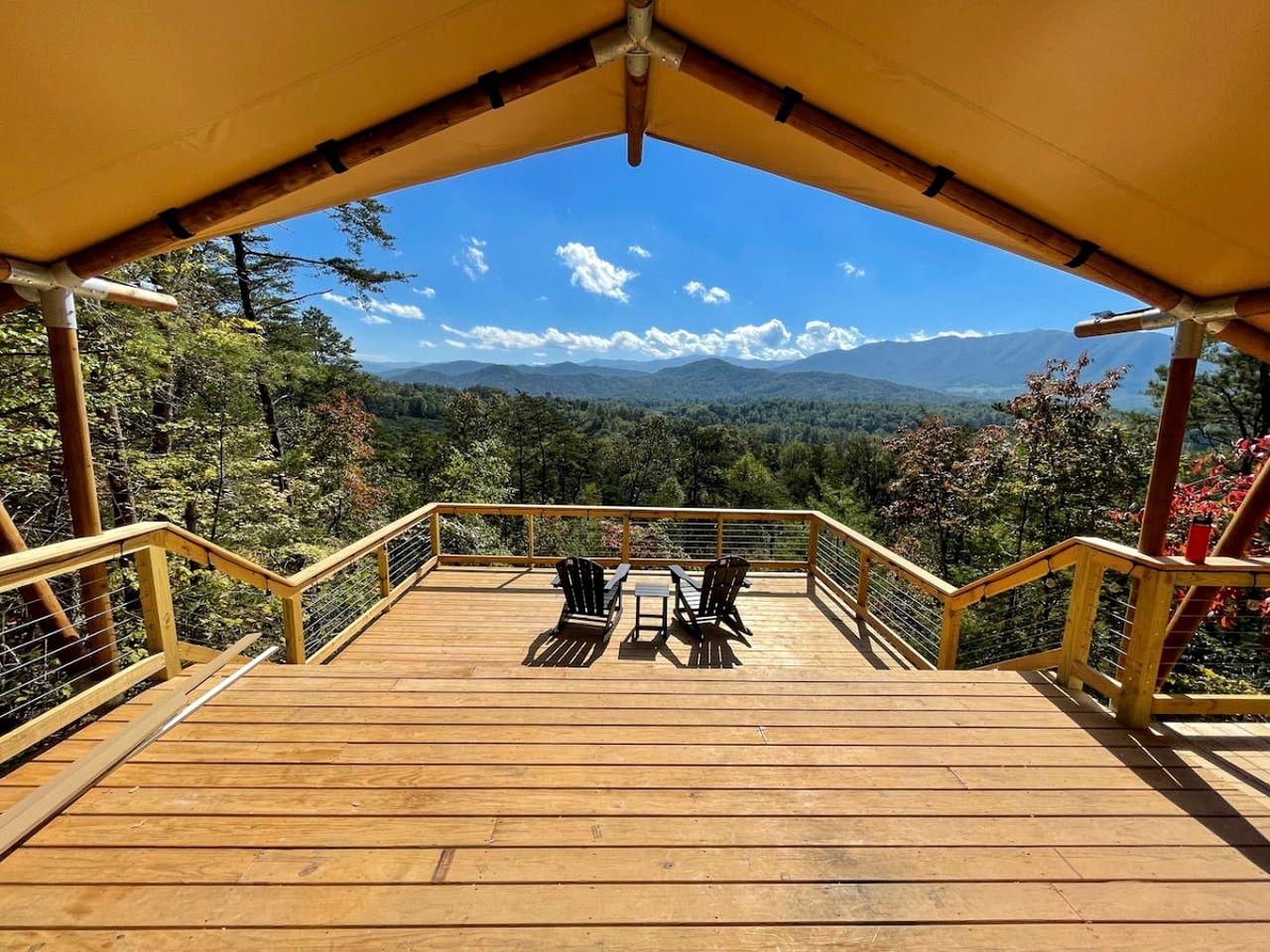 Luxury Safari Tent Near Great Smoky Mountains National Park, Tennessee
