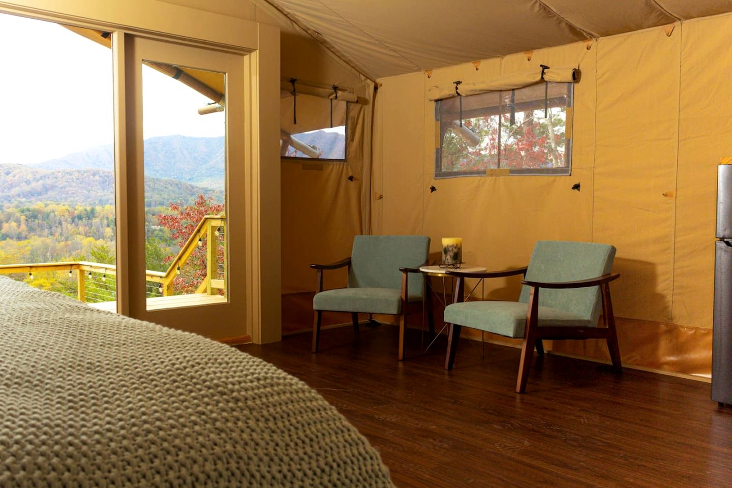 Luxury Safari Tent Near Great Smoky Mountains National Park, Tennessee