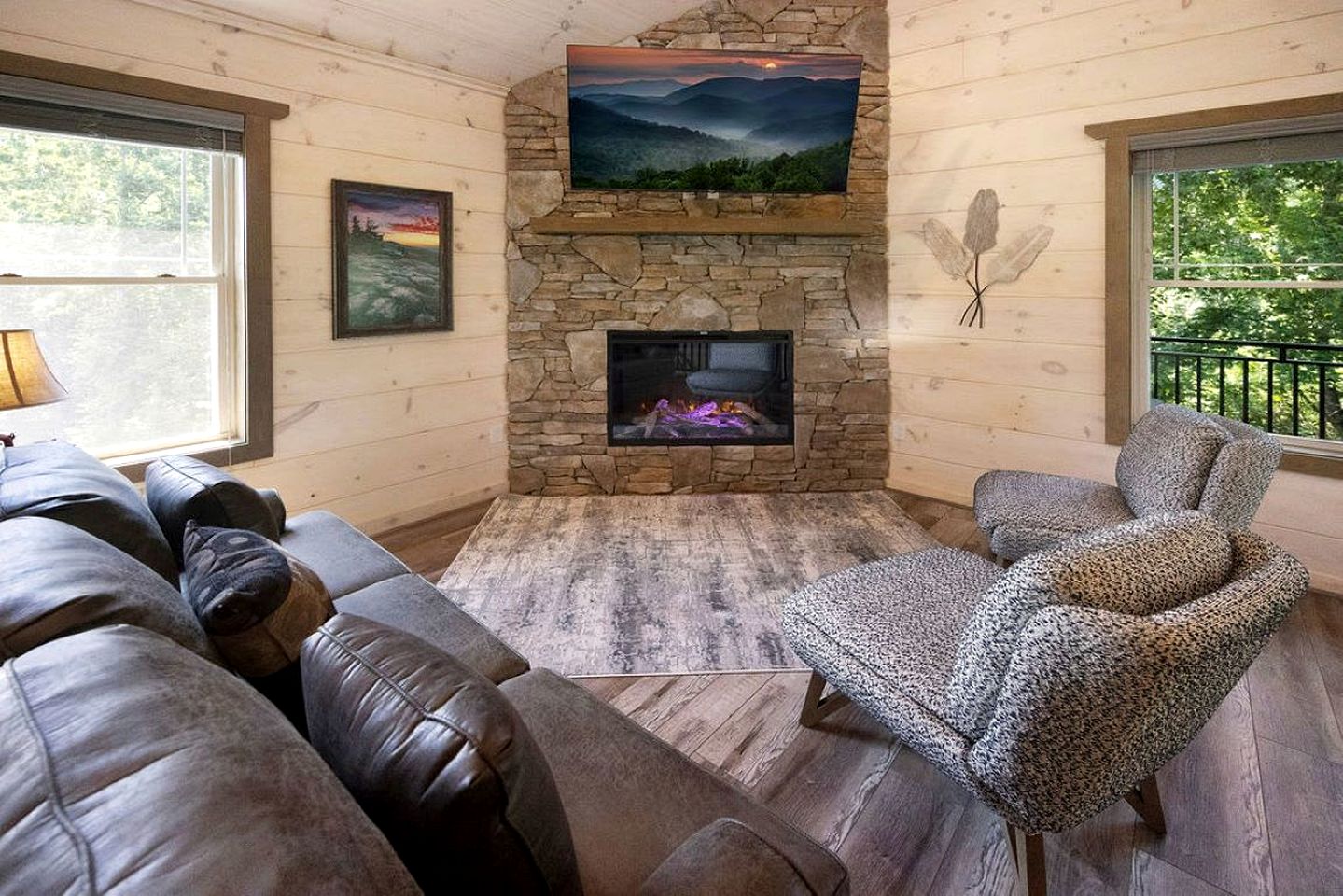 Modern Luxury Cabin with Hot Tub near Winfield Dunn Pkwy in Sevierville, TN