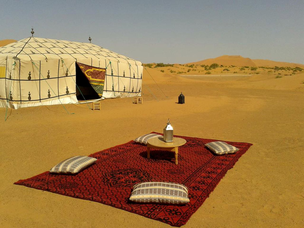 Unique Glamping Tent with On-Site Restaurant in Merzouga, Morocco