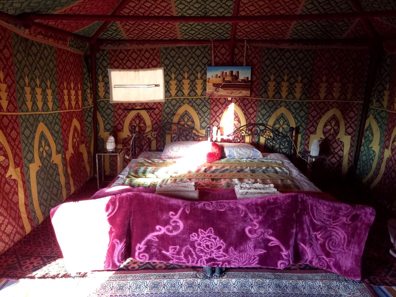 Unique Glamping Tent with On-Site Restaurant in Merzouga, Morocco