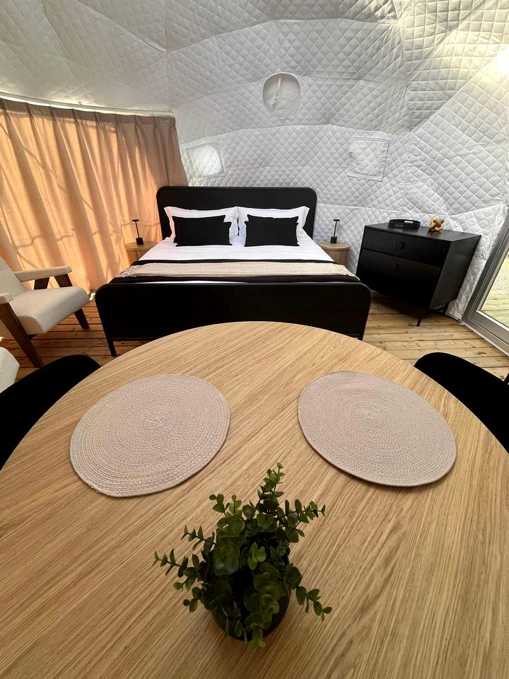 Nordic Luxe Geodome Retreat with Skylight & Forest Views near Tobermory, Ontario
