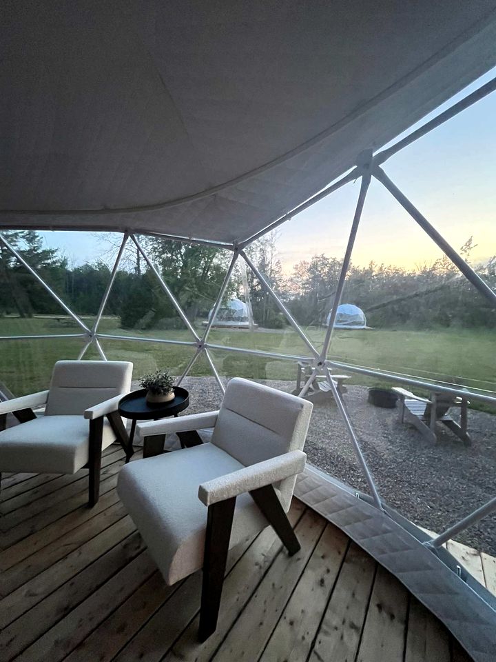 Nordic Luxe Geodome Retreat with Skylight & Forest Views near Tobermory, Ontario