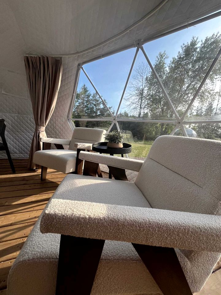 Nordic Luxe Geodome Retreat with Skylight & Forest Views near Tobermory, Ontario