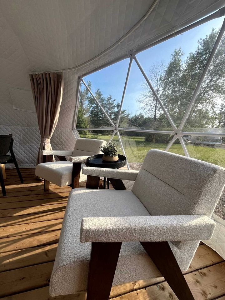 Nordic Luxe Geodome Retreat with Skylight & Forest Views near Tobermory, Ontario