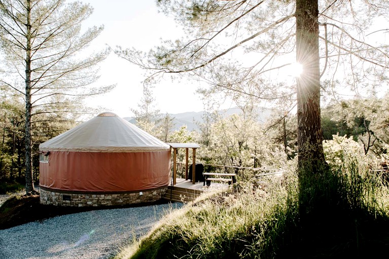 Yurts (United States of America, Bryson City, North Carolina)