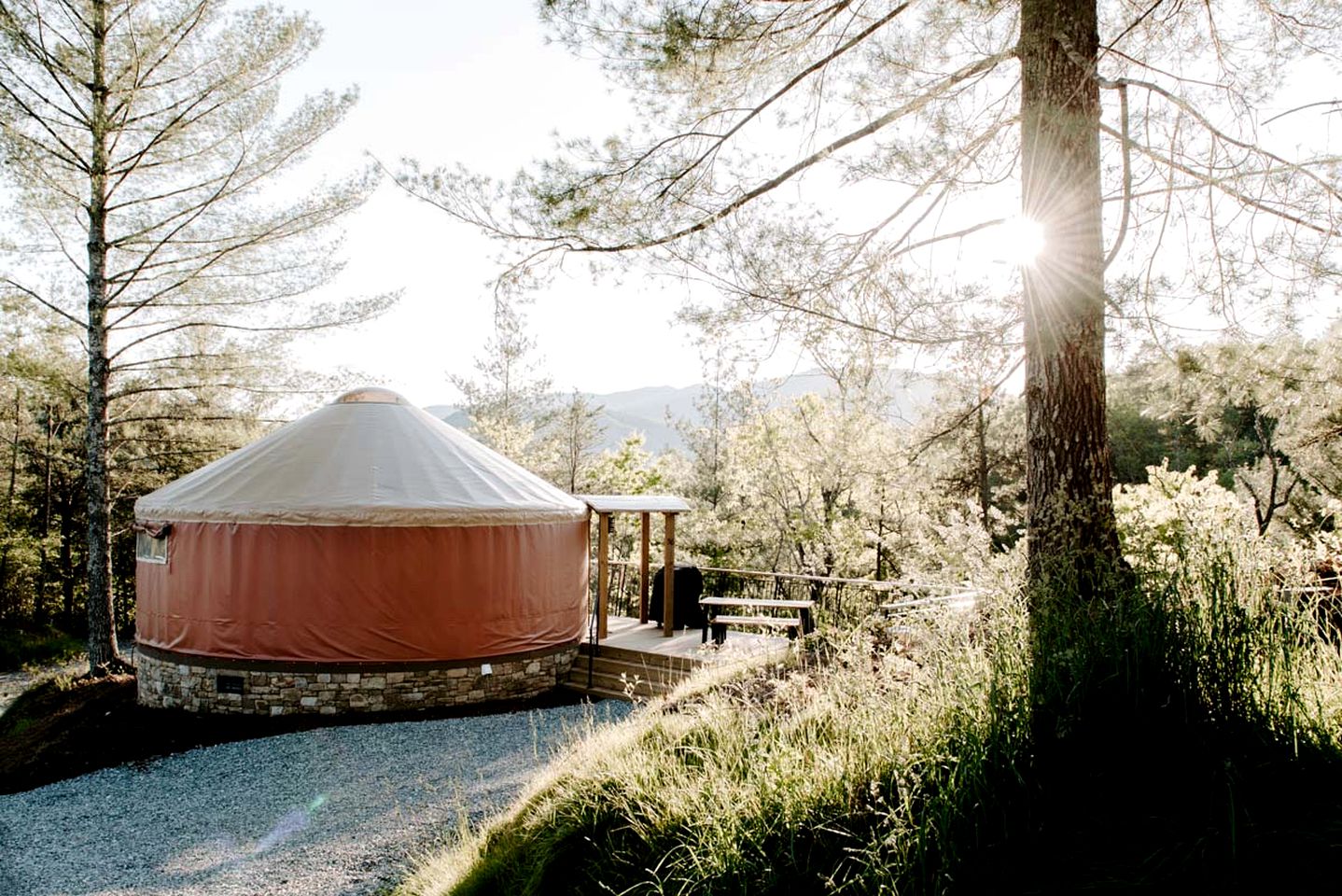 Yurts (United States of America, Bryson City, North Carolina)