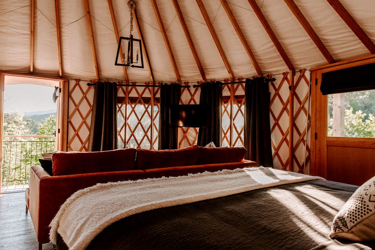 Yurts (United States of America, Bryson City, North Carolina)