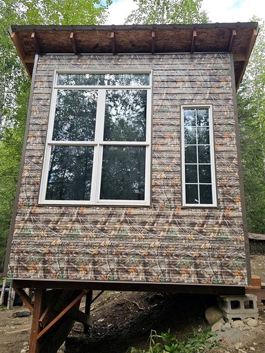 Peaceful Tiny Cabin Escape With Onsite Play Area Close To River Adventures in Houston, Alaska